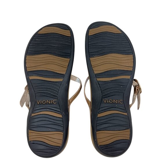 Vionic Karina Rose Gold Orthopedic Arch Support Thong Sandal women's size 9 - Picture 6 of 6